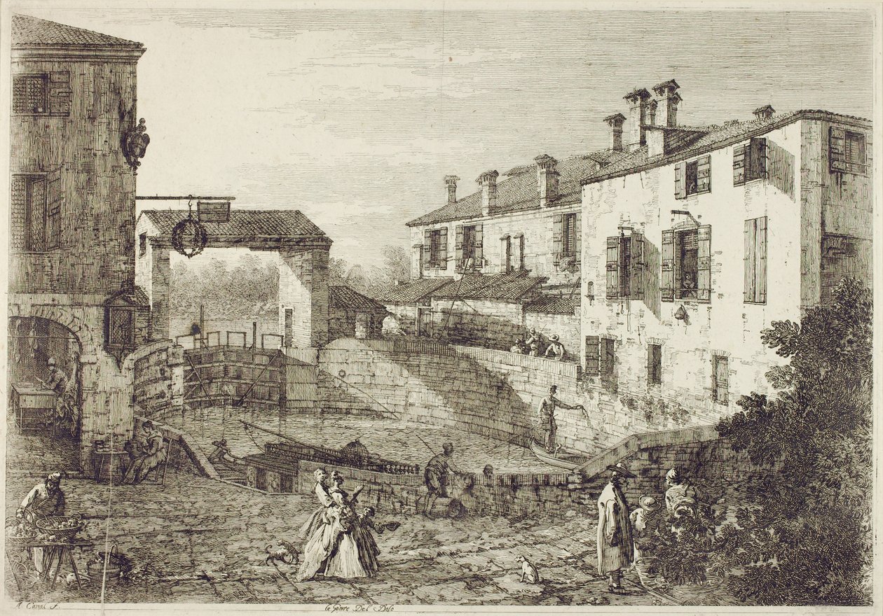 Le Porte de Dolo - Canaletto