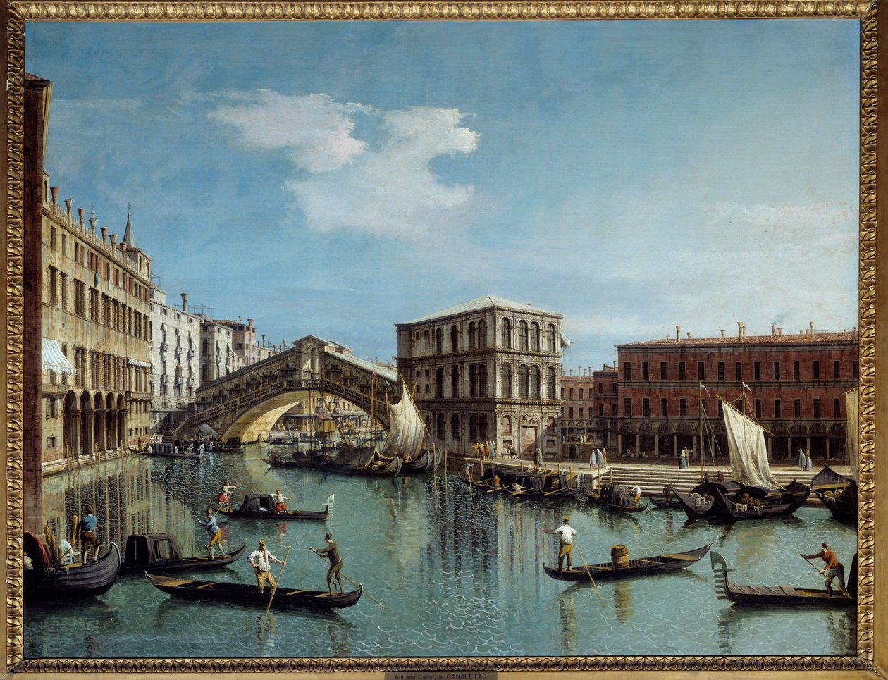 Le pont du Rialto à Venise - Canaletto