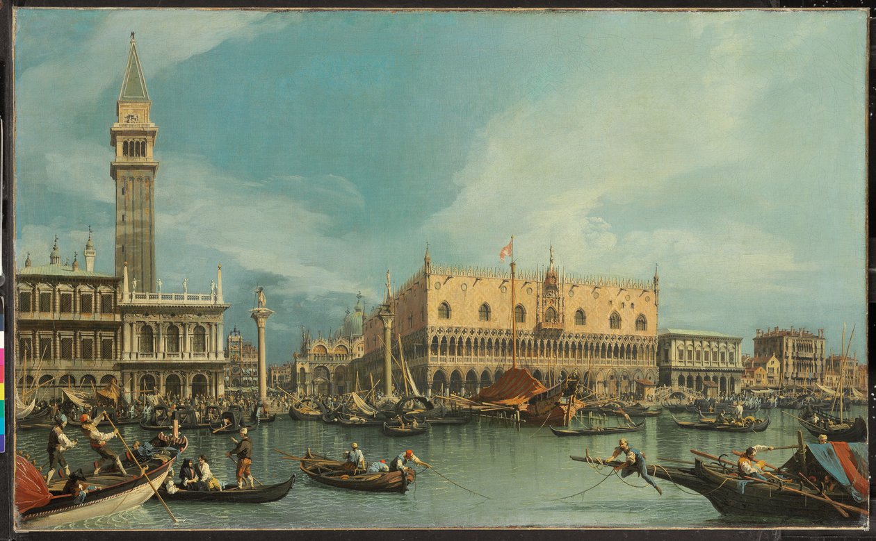 Le Molo, Venise, depuis le Bacino di San Marco - Canaletto