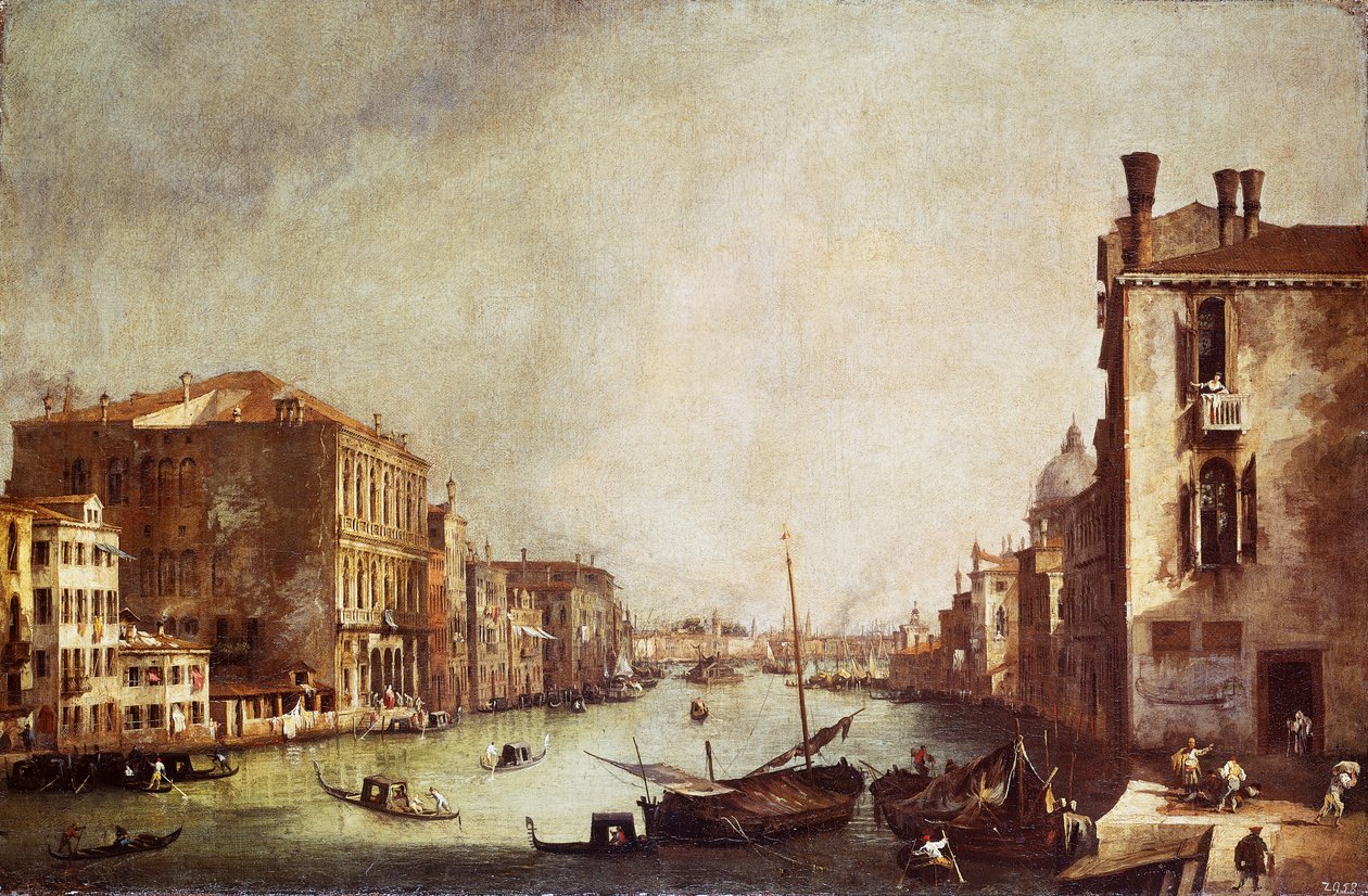 Vue du Grand Canal depuis San Vio - Canaletto