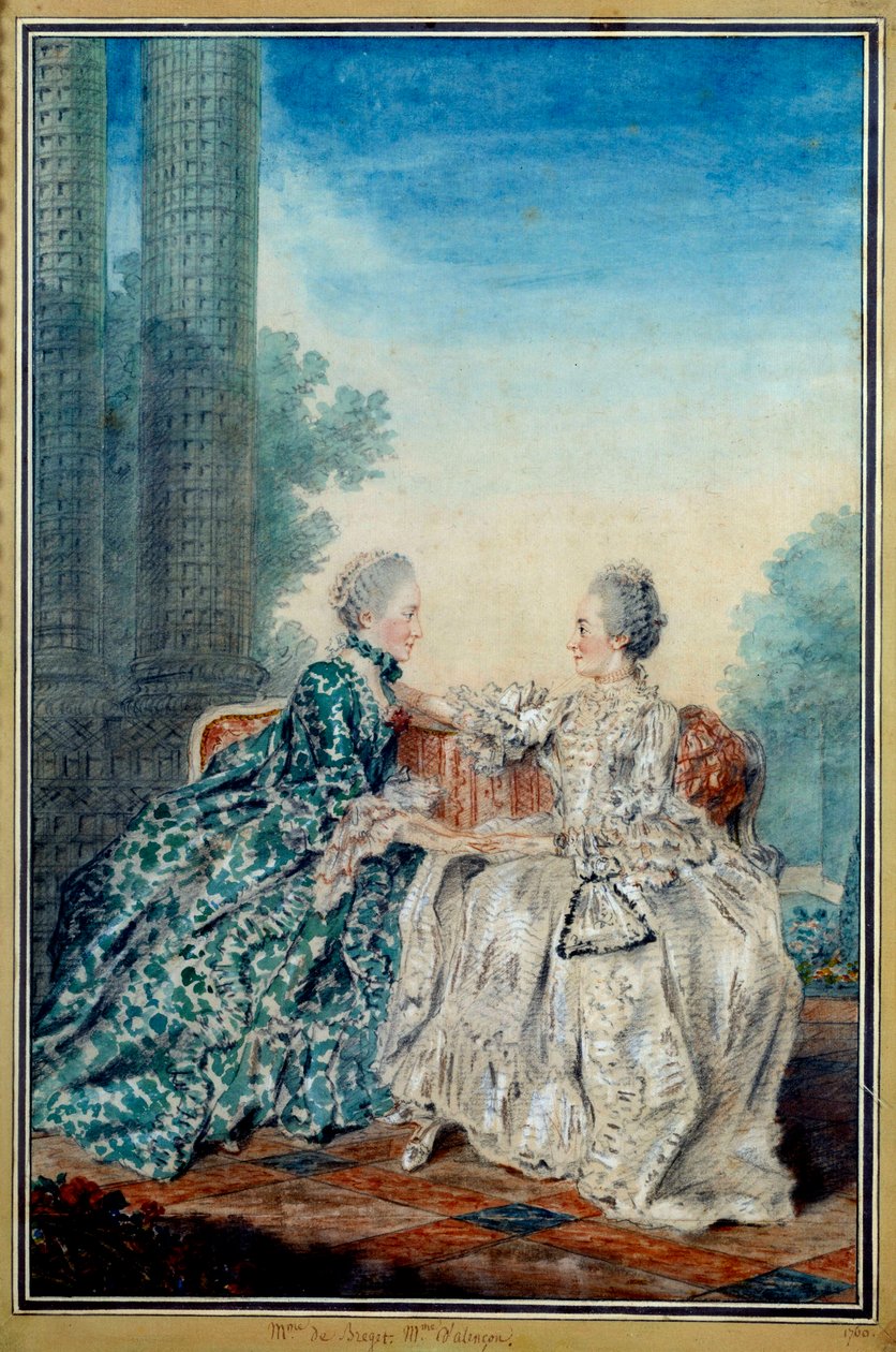 Portrait de Madame de Breget et Madame d