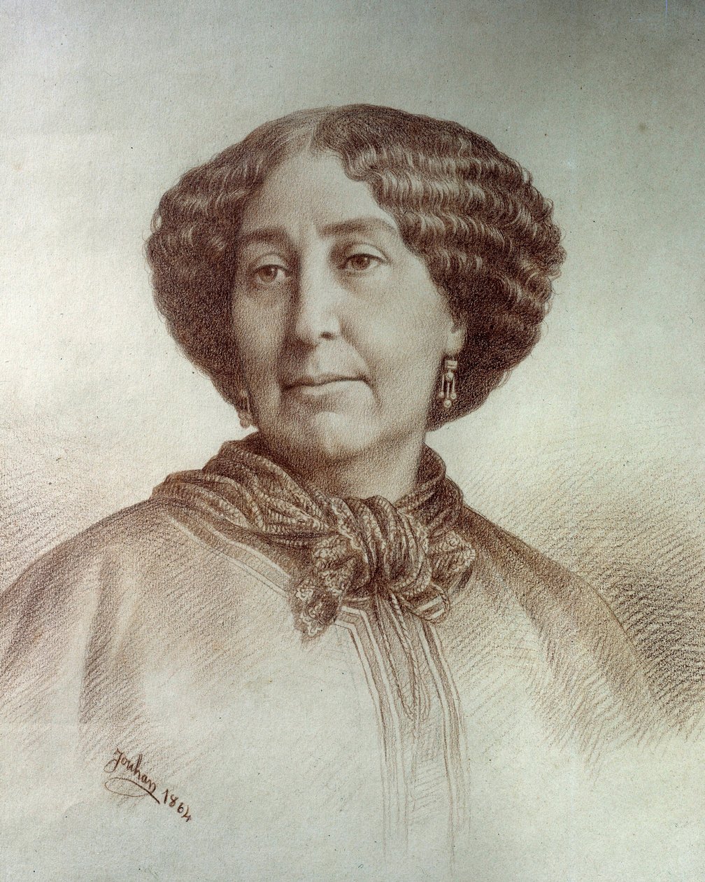 Portrait de George Sand (Aurore Dupin, baronne Dudevant) - Nadar