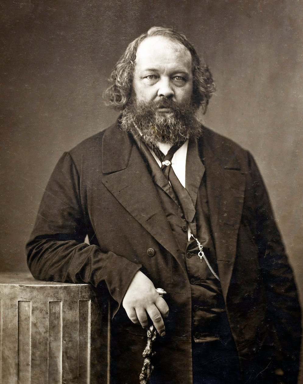 Portrait de Michel Bakounine (Bakunin) (1814-1876), anarchiste russe - Nadar