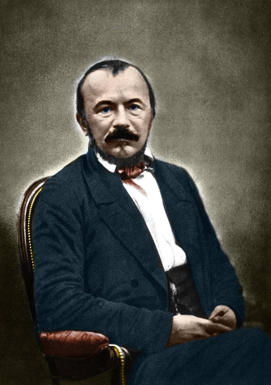 Portrait de Gérard de Nerval, écrivain français (1808-1855) - Nadar