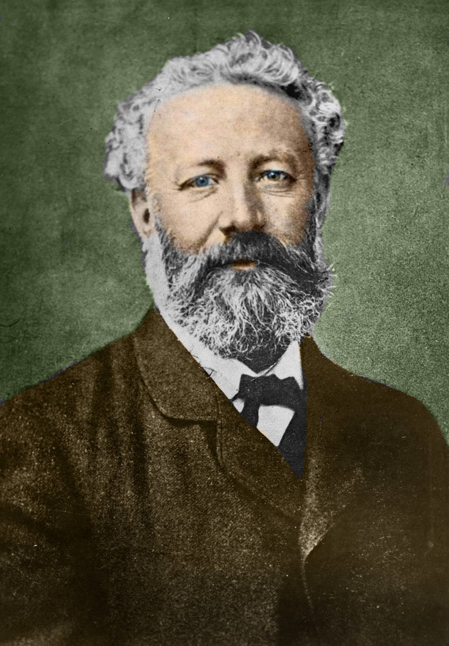Portrait de Jules Verne (1828-1905), écrivain français, par Nadar. - Nadar