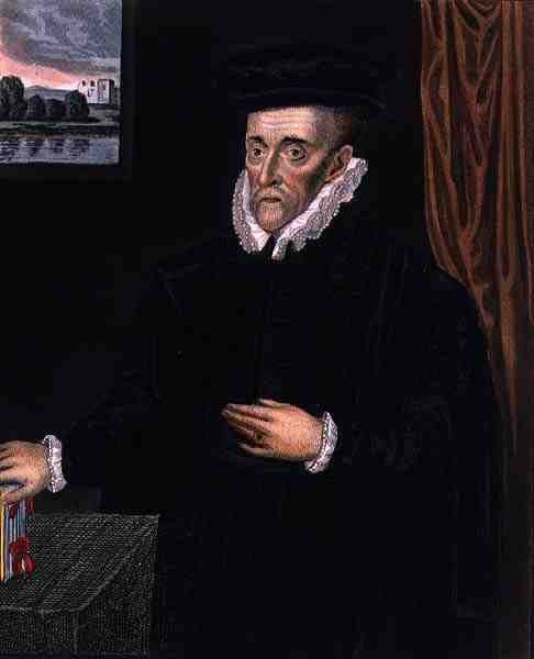 Portrait de Sir Walter Mildmay (1520?-1589), fondateur de Emmanuel College, Cambridge, de 
