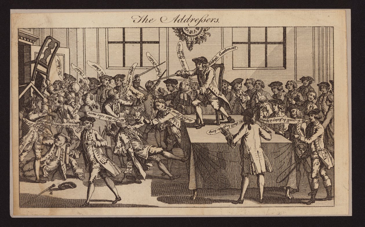 The Addressers (gravure) - (after) English School