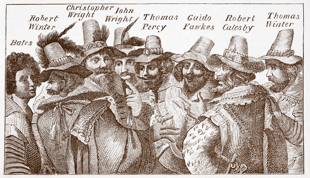 Les conspirateurs de la Conspiration des Poudres, d