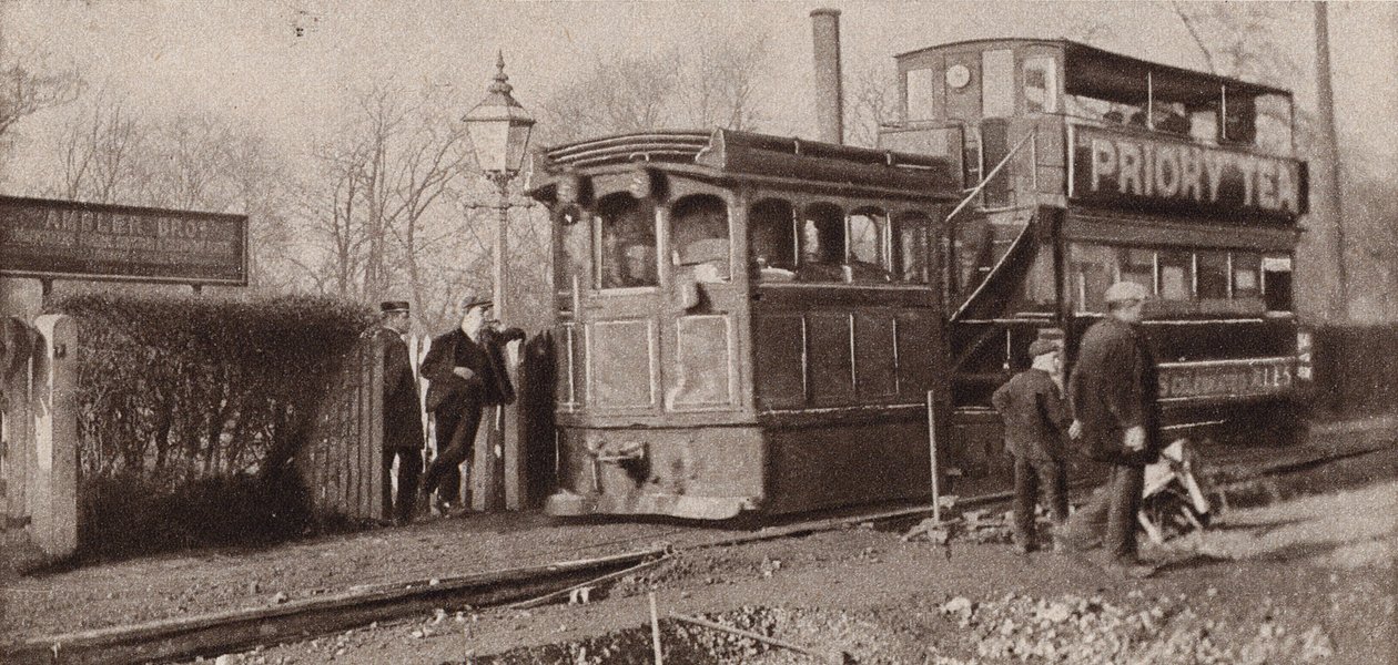 Dernier des anciens tramways à vapeur de Birmingham - (after) English photographer