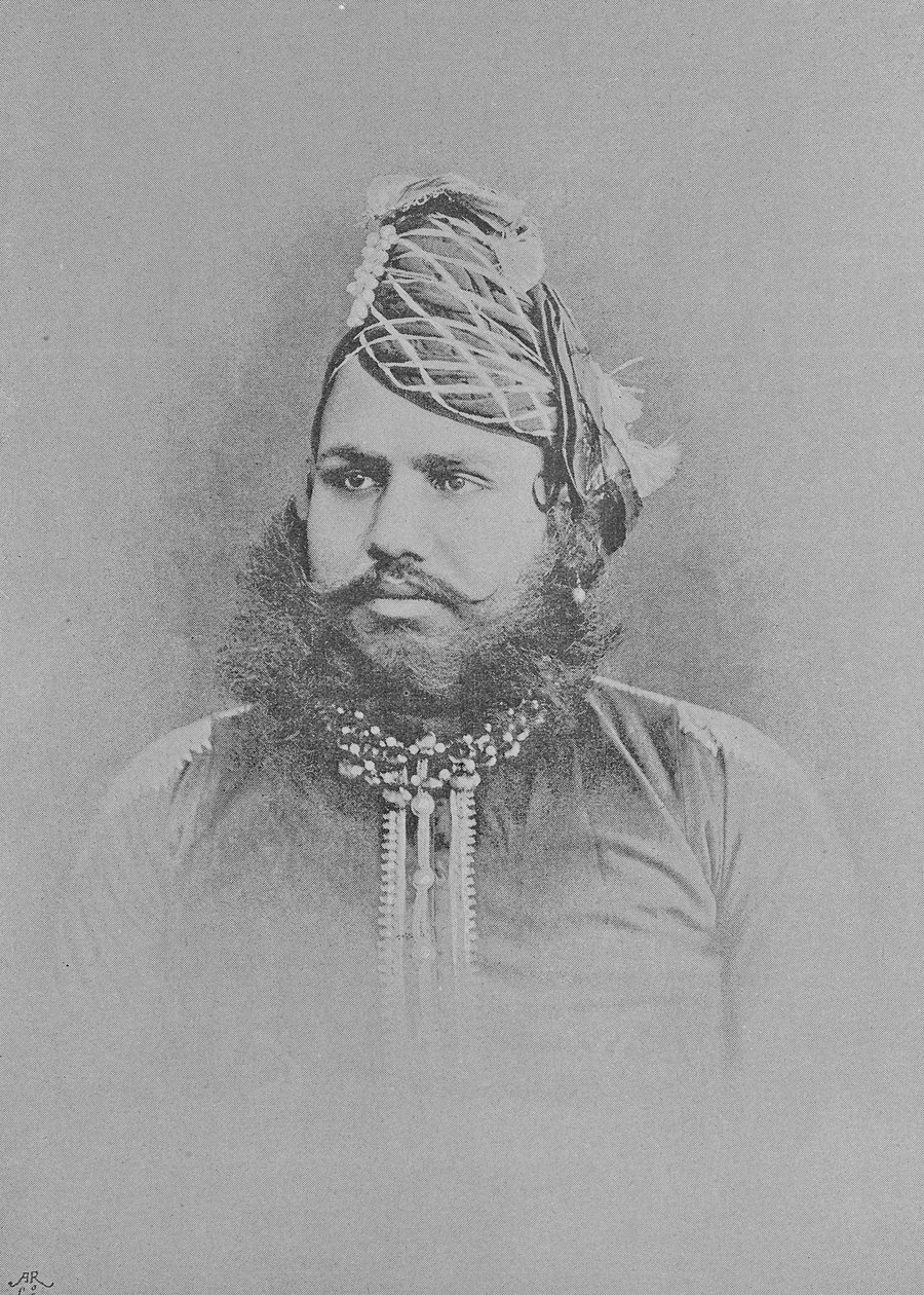 Maharaja Sawai Madho Singh II (gravure) - (after) English photographer