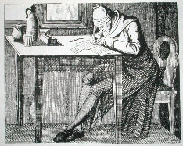Gaspard Lavater (1741-1801) dans son étude, copie d