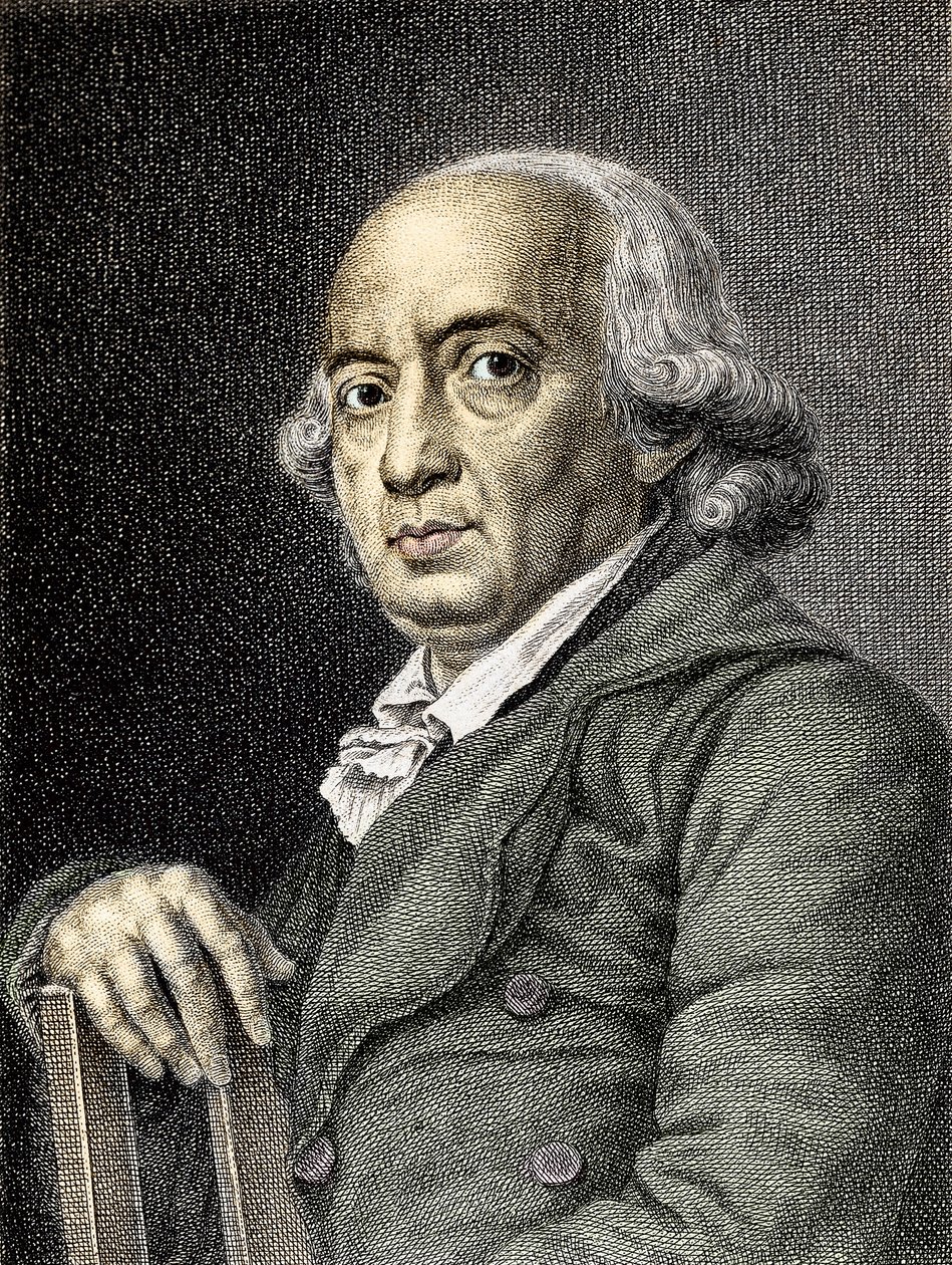 Portrait de Johann Gottfried von Herder, poète et philosophe allemand - (after) German School
