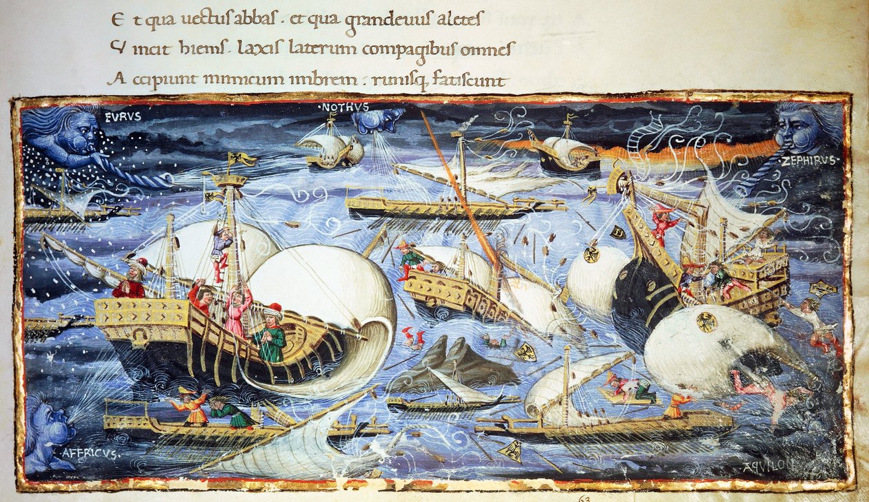 Navires à voile, illustration pour l