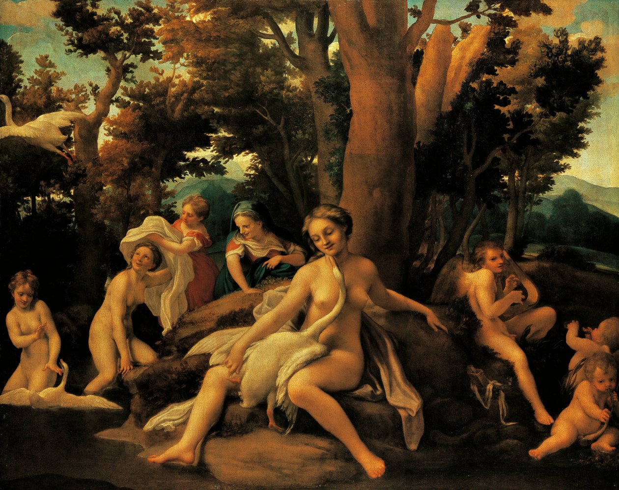 Léda - (c.1489 1534) Correggio
