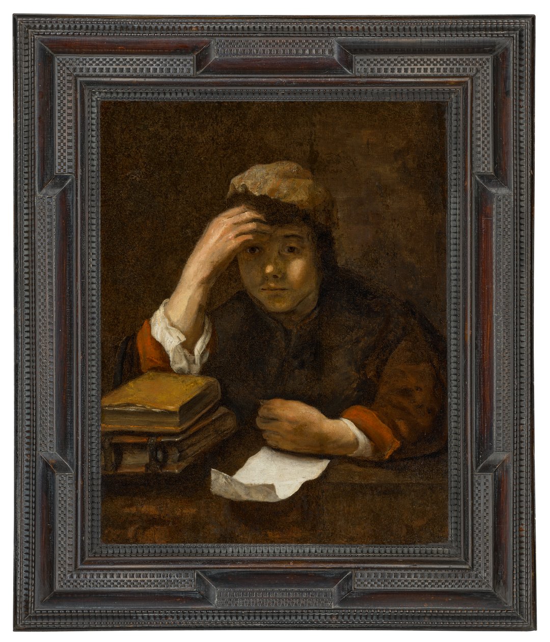 Un garçon qui lit (huile sur toile) - (studio of) Rembrandt Harmensz. van Rijn