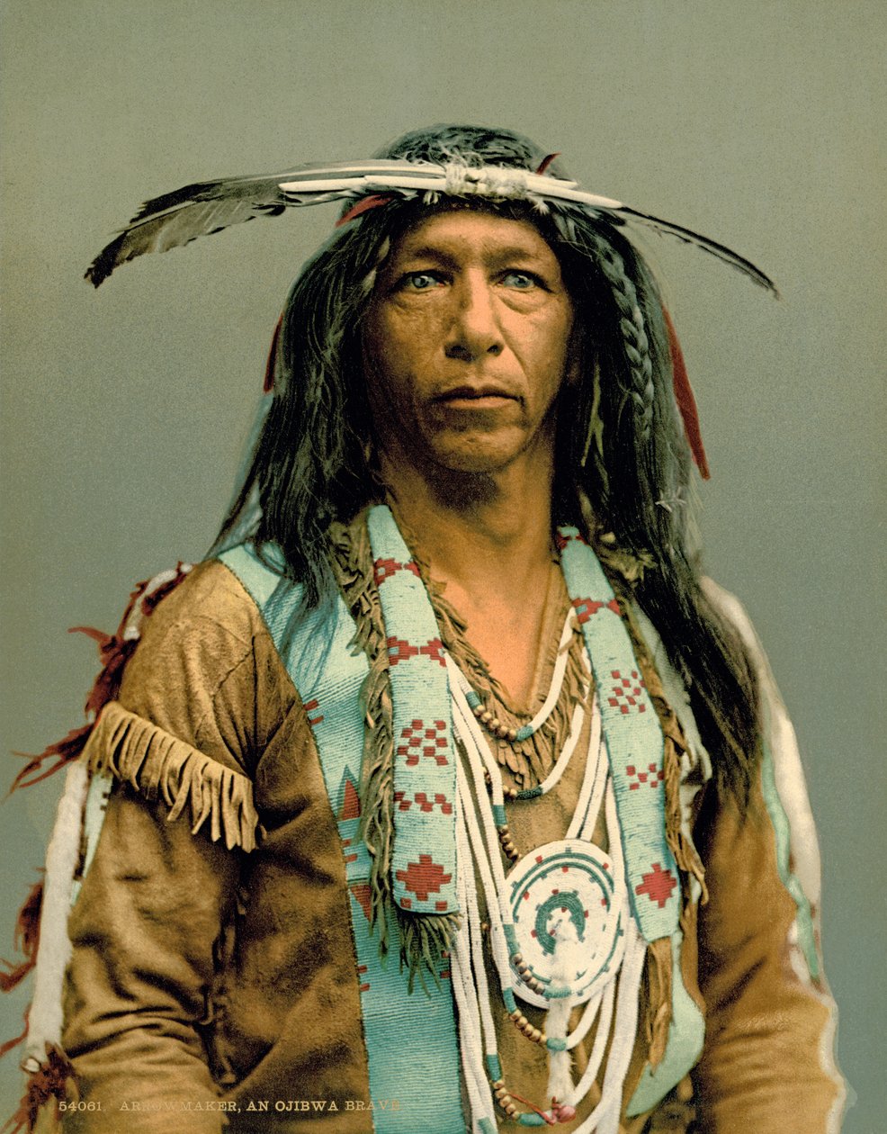 Fabricant de flèches, un brave Ojibwa - Unknown