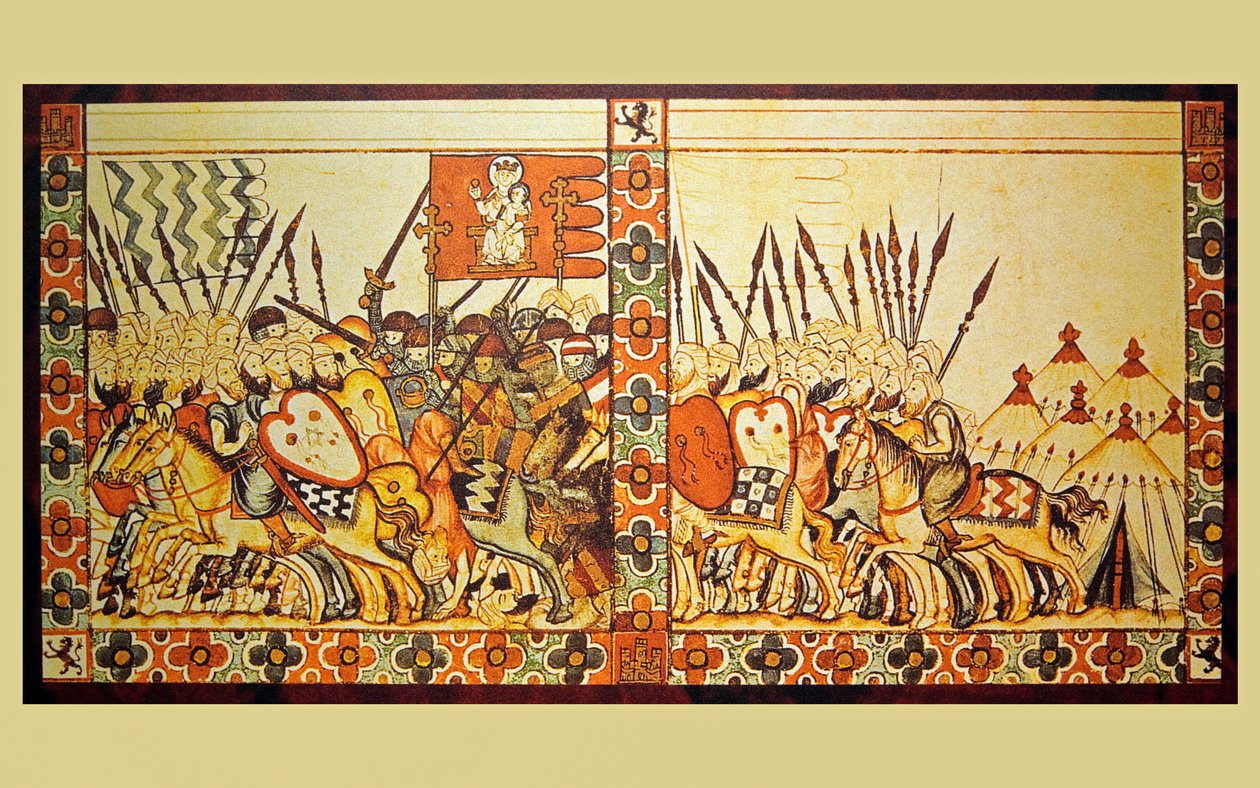 Bataille entre Maures et Chrétiens au XIIIe siècle - Unknown