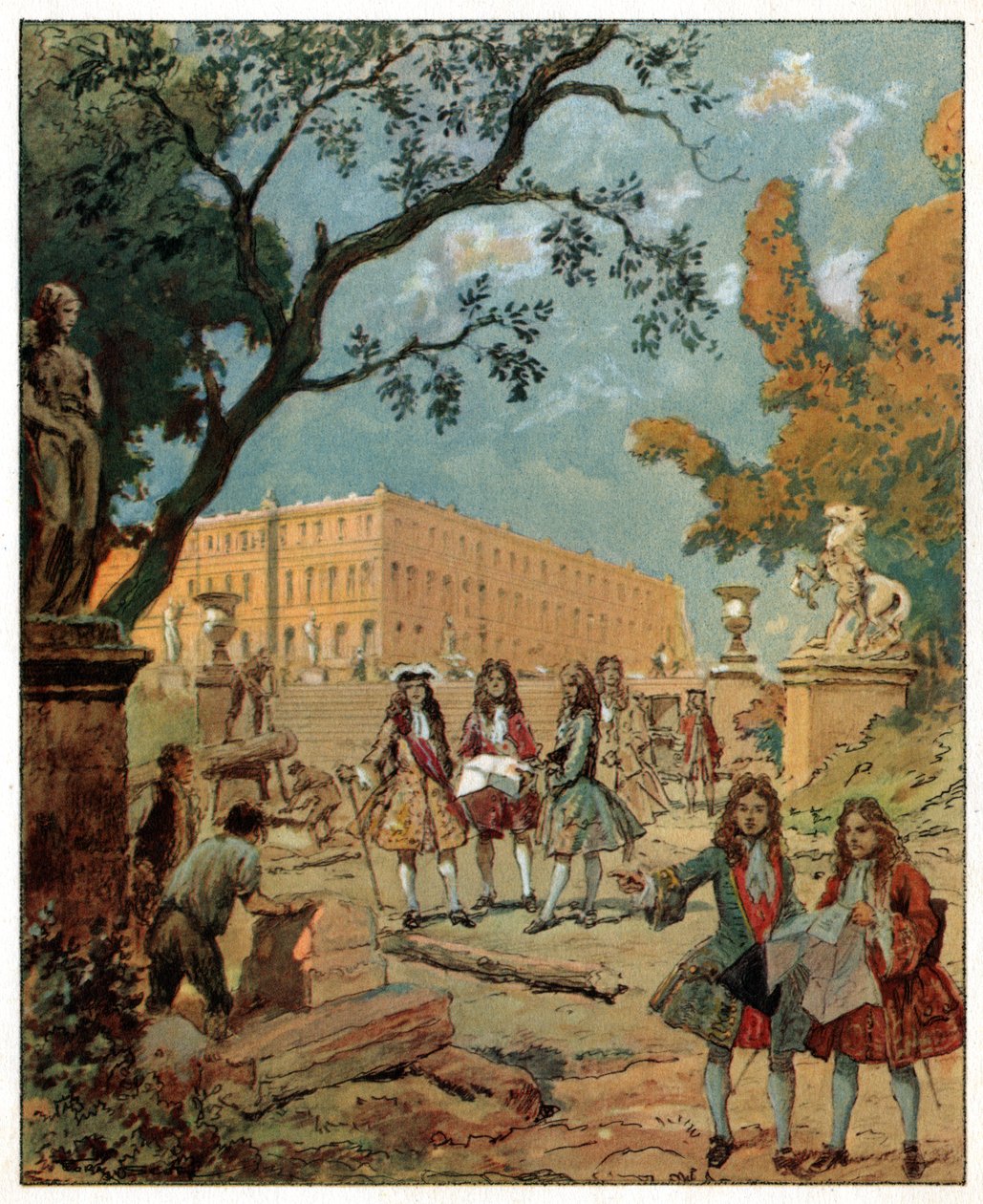 Construction du château de Versailles - Unknown