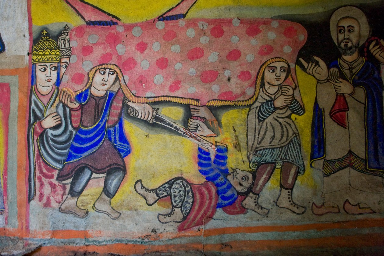Église Debre Sina Maryam, Gorgora, Lac Tana, Éthiopie, Afrique - Unknown