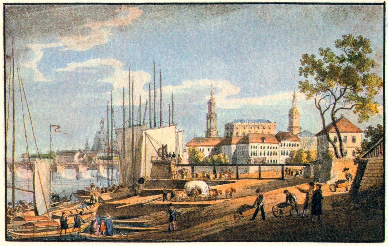 Dresde au crépuscule - Unknown