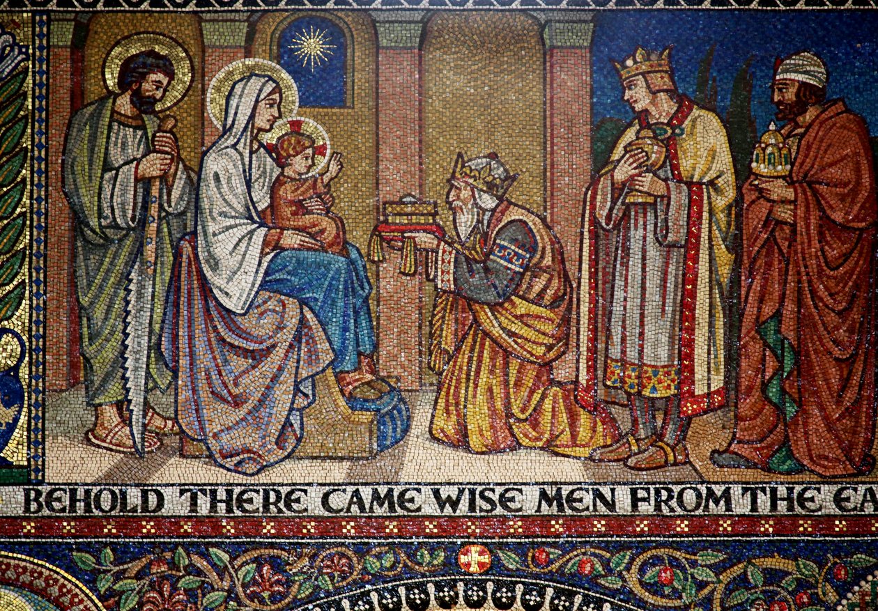 Droitwich, Église du Sacré-Cœur et Sainte Catherine : Mosaïques par Frank Peacock et Gabriel Pippet, années 1920 - Unknown