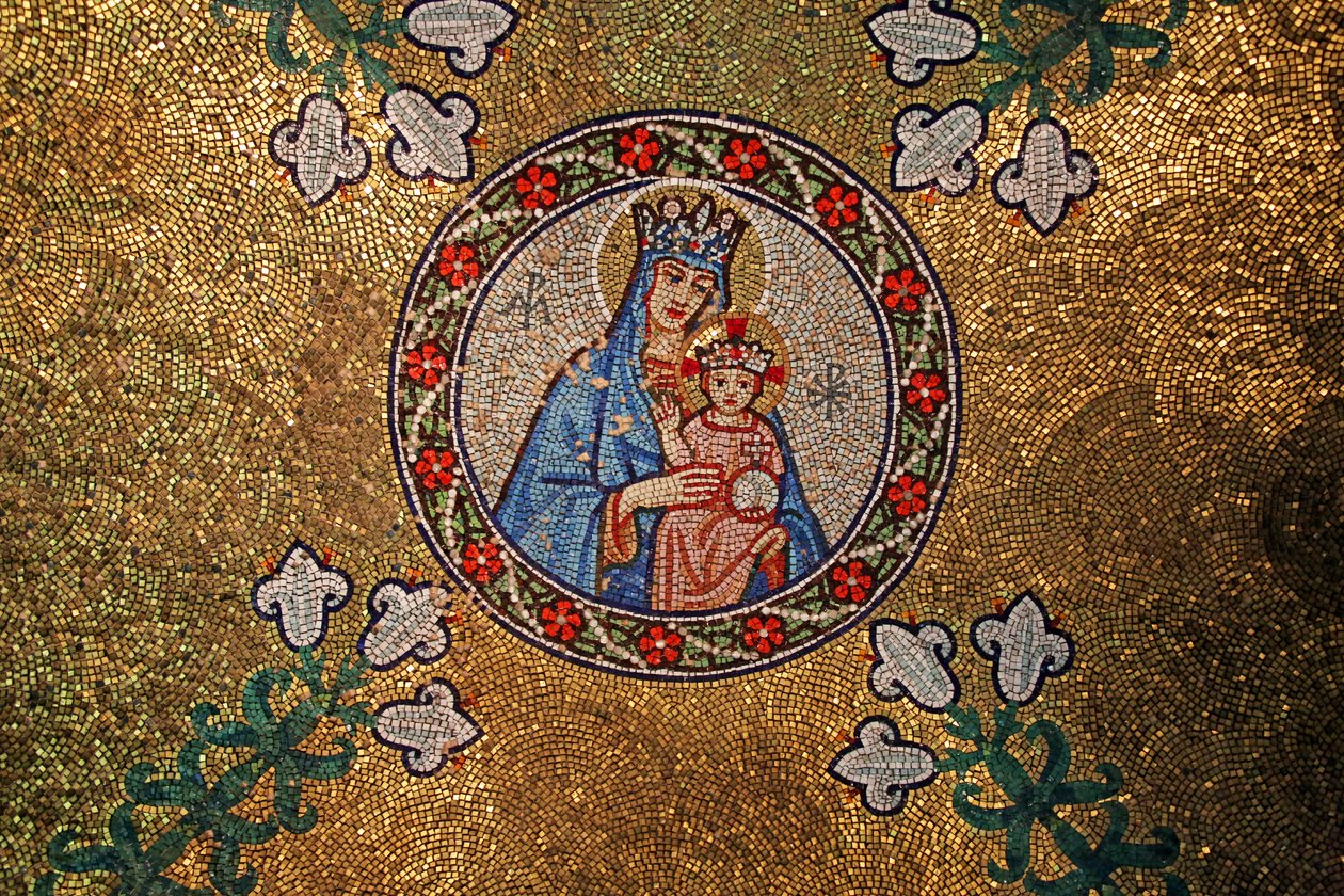 Droitwich, Église du Sacré-Cœur et Sainte Catherine : Mosaïques par Frank Peacock et Gabriel Pippet, années 1920 - Unknown