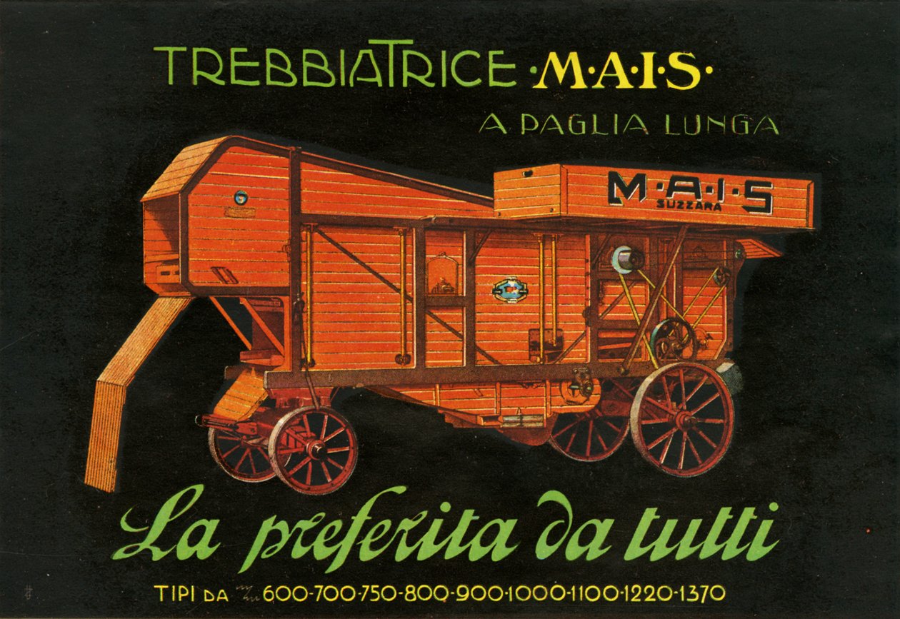 Machines agricoles. Suzzara, 1925 - Unknown