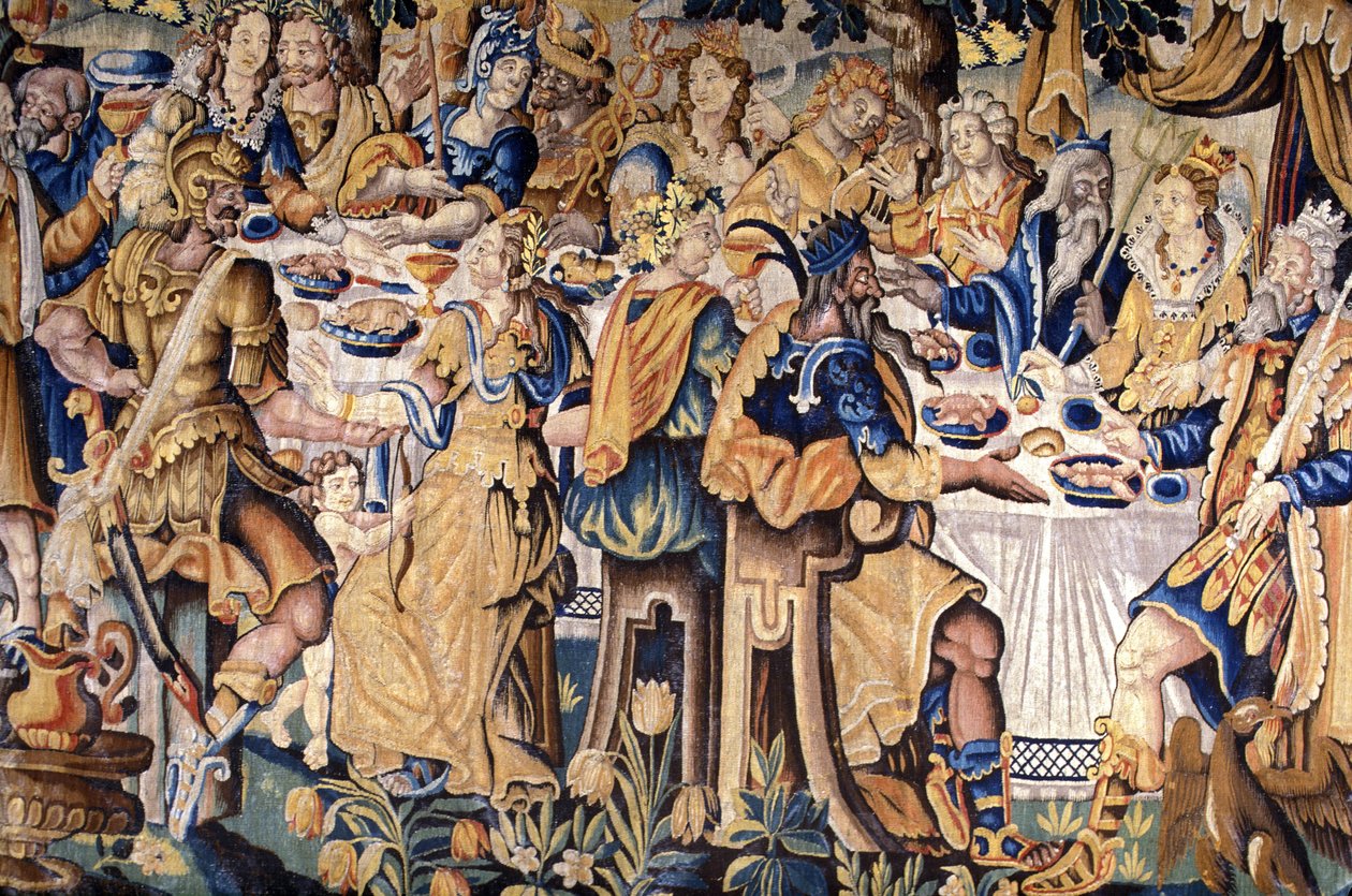 Indre & Loire N* 114 - Château de Chinon - « Le repas des dieux » - Tapisserie flamande du 17ème siècle - Unknown