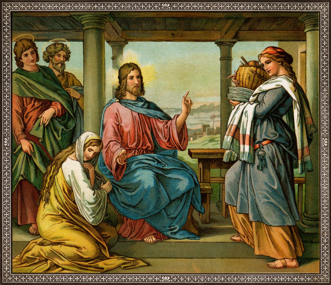 Jésus dans la maison de Marthe et Marie - Bible, Nouveau Testament - Unknown