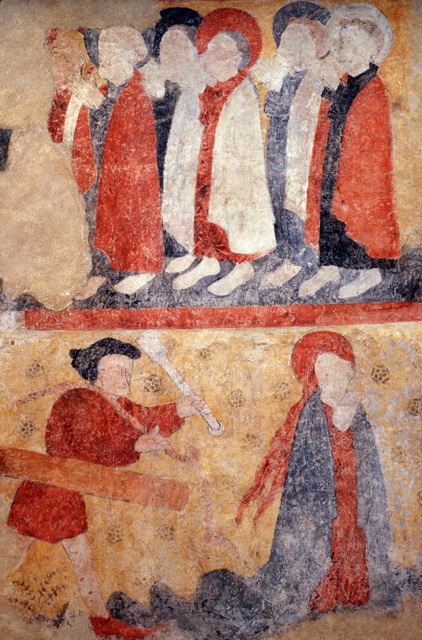 Loire Atlantique N* 079 - St-Sulpice des Landes - Église dite « Vieille Ville » - Peinture murale du 15ème siècle - Unknown
