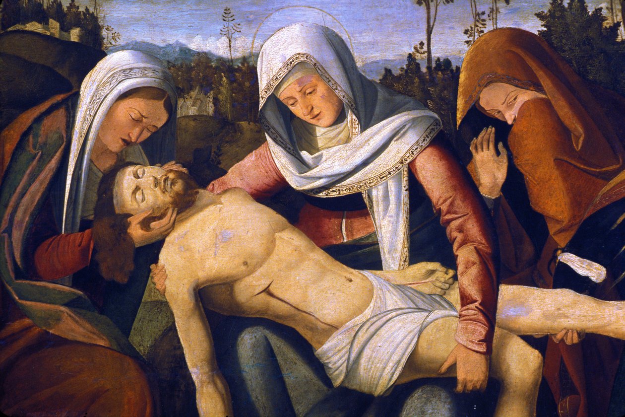 Loire Atlantique N* 116 - Nantes - Musée Dobrée - « Déploration du Christ » - par Marco Basaiti (vers 1470 - après 1530) - Unknown