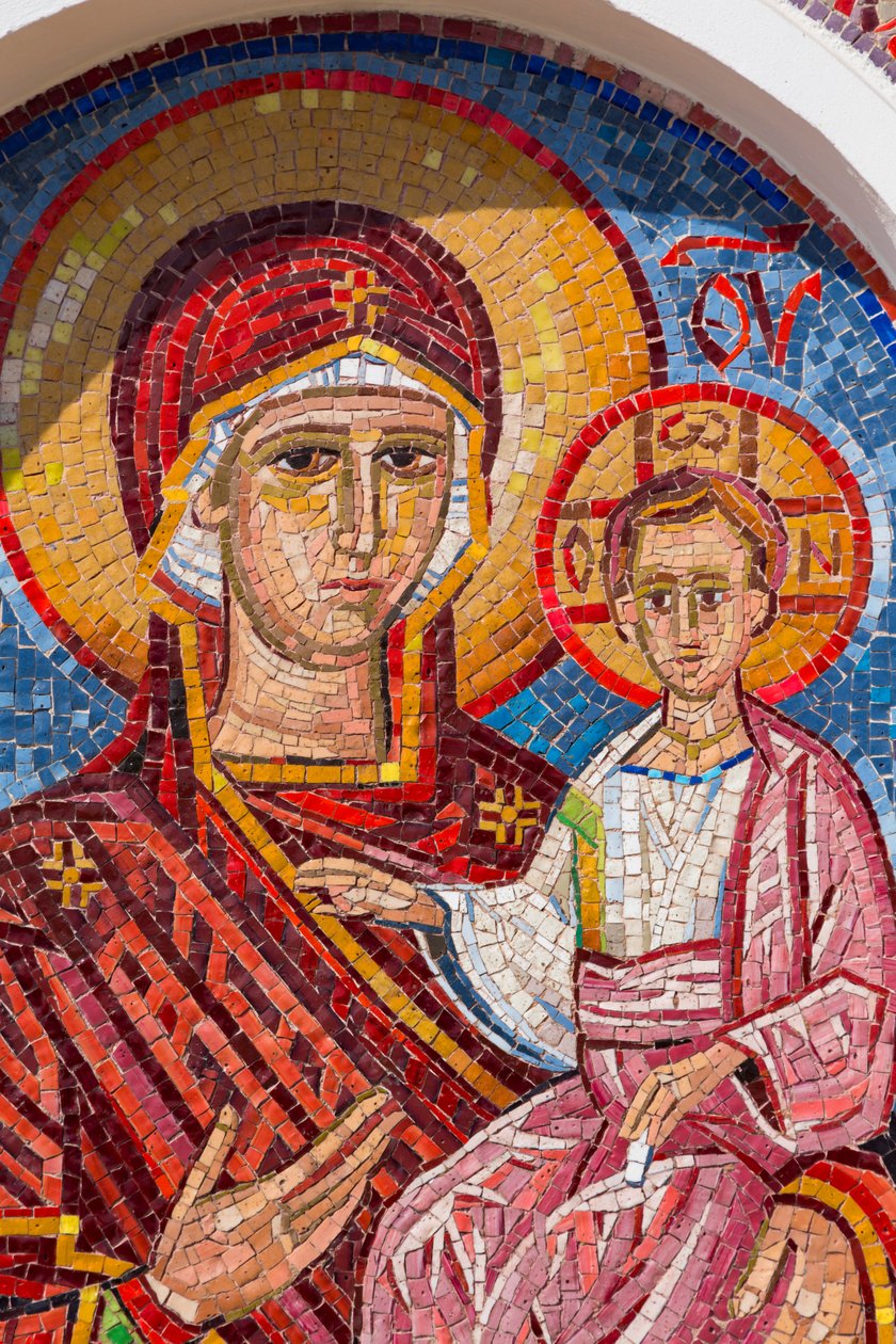 Mosaïque de la Vierge et l
