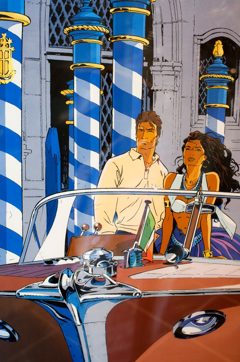 Fresque dans les rues du centre-ville sur la Route BD, Bruxelles, capitale européenne de la bande dessinée - Unknown