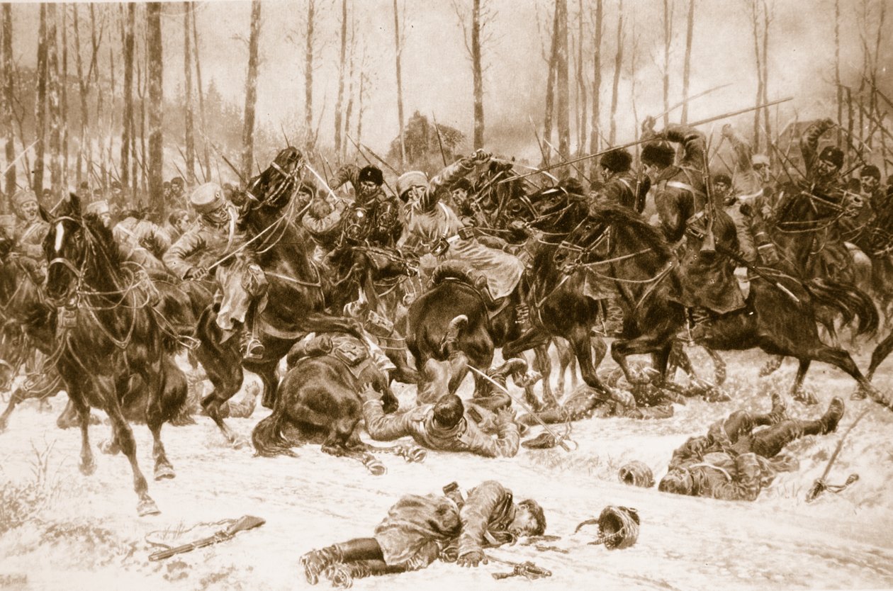 Cavalerie prussienne contre cosaques du Don : Rencontre féroce sur le Dniestr, 1914-19 - Unknown