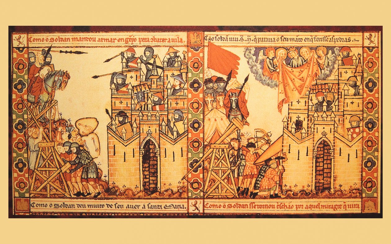 Armes utilisées lors du siège et de la défense des châteaux au XIIIe siècle - Unknown