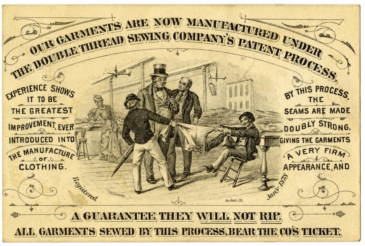 A. Levy Brothers Patents Process, carte de commerce recto - American School
