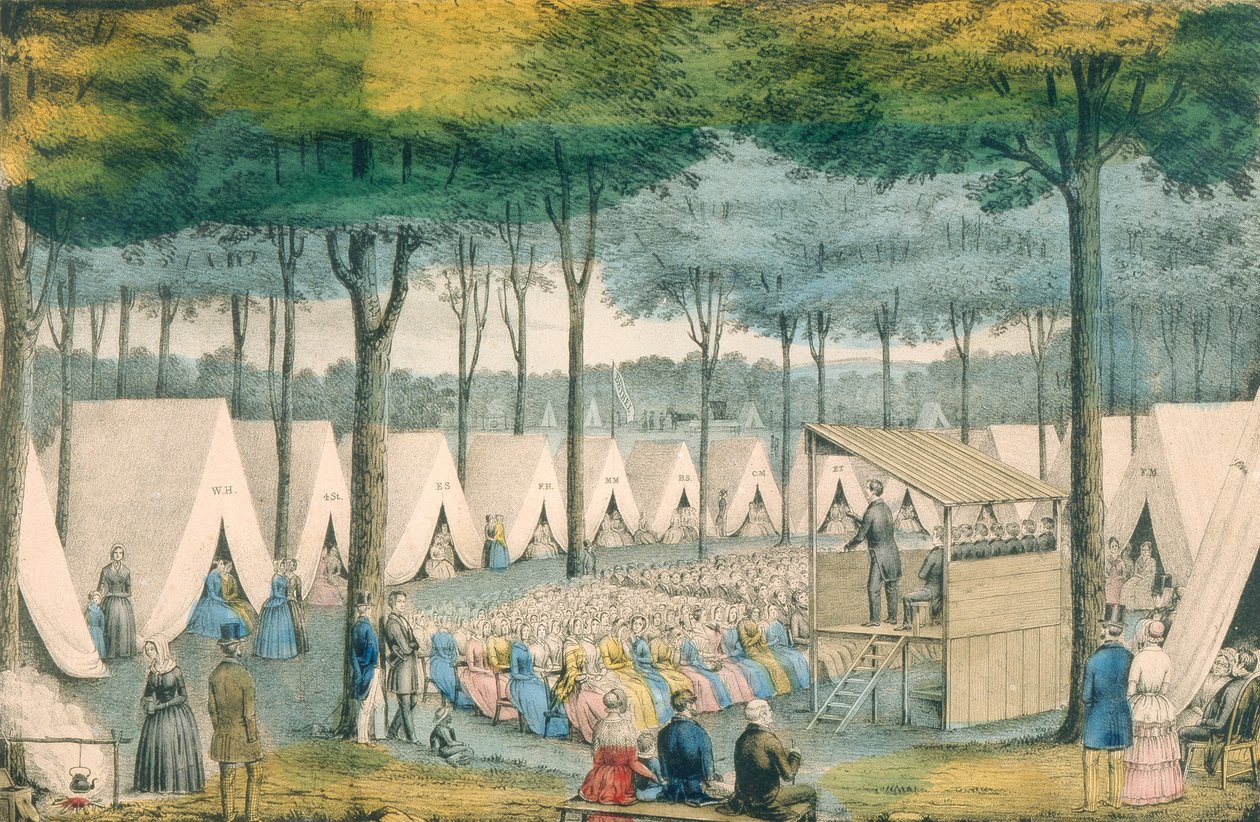 Une réunion de camp religieux - American School