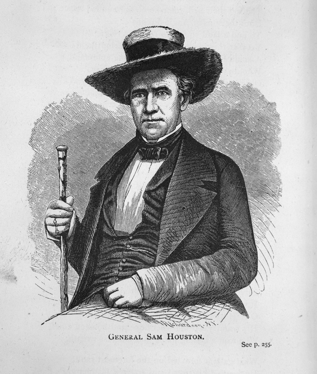 Général Sam Houston, du Scrapbook de l