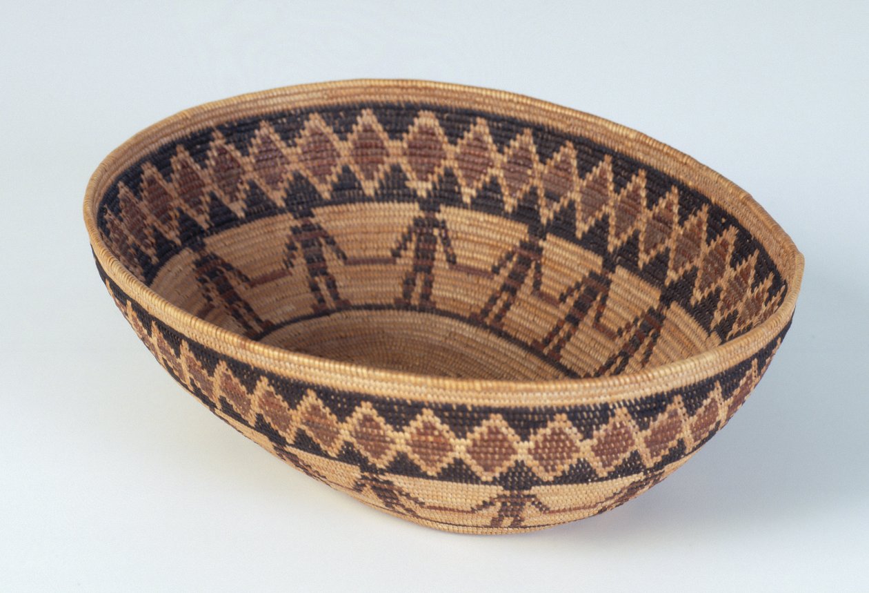 Panier ovale, culture Yokuts, vers 1990-15 - American School