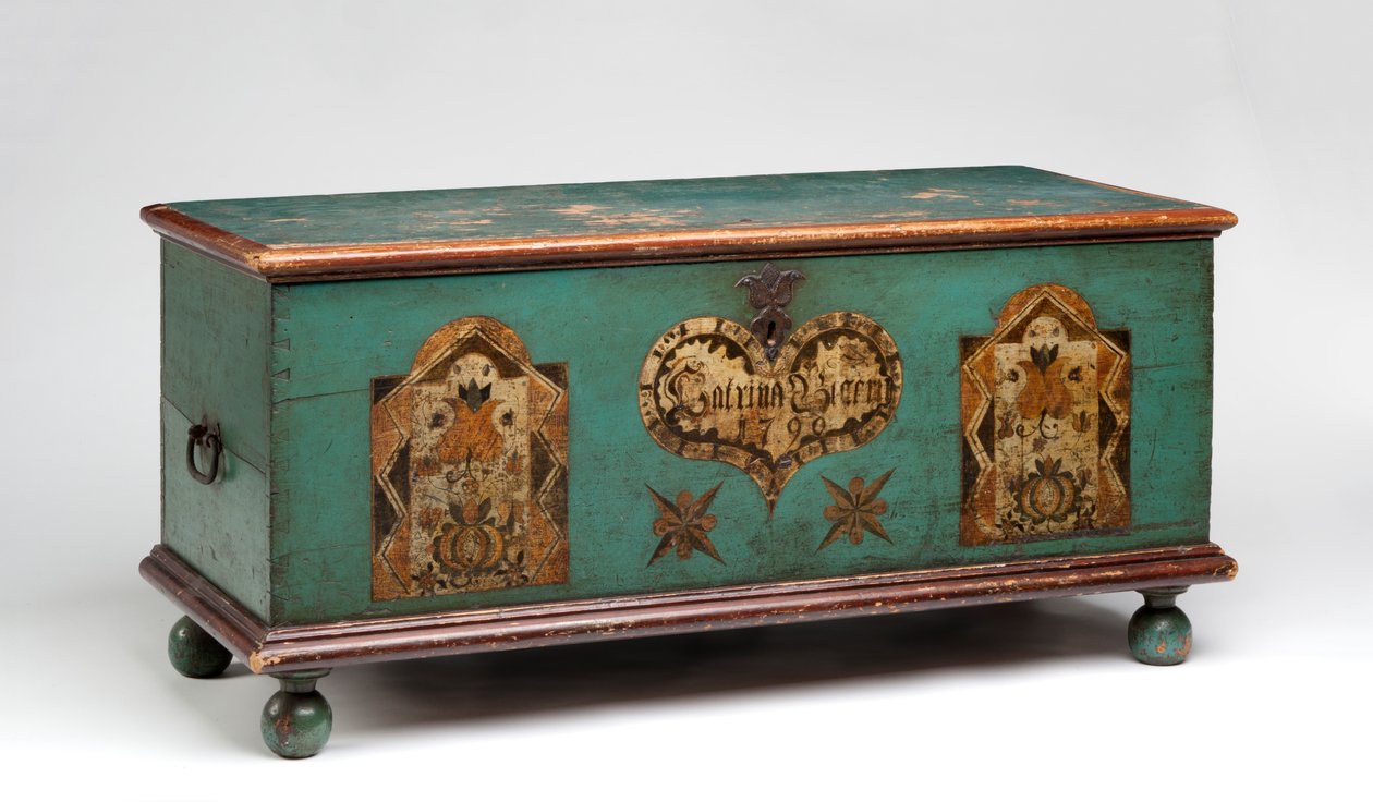 Coffre peint, vers 1790 - American School