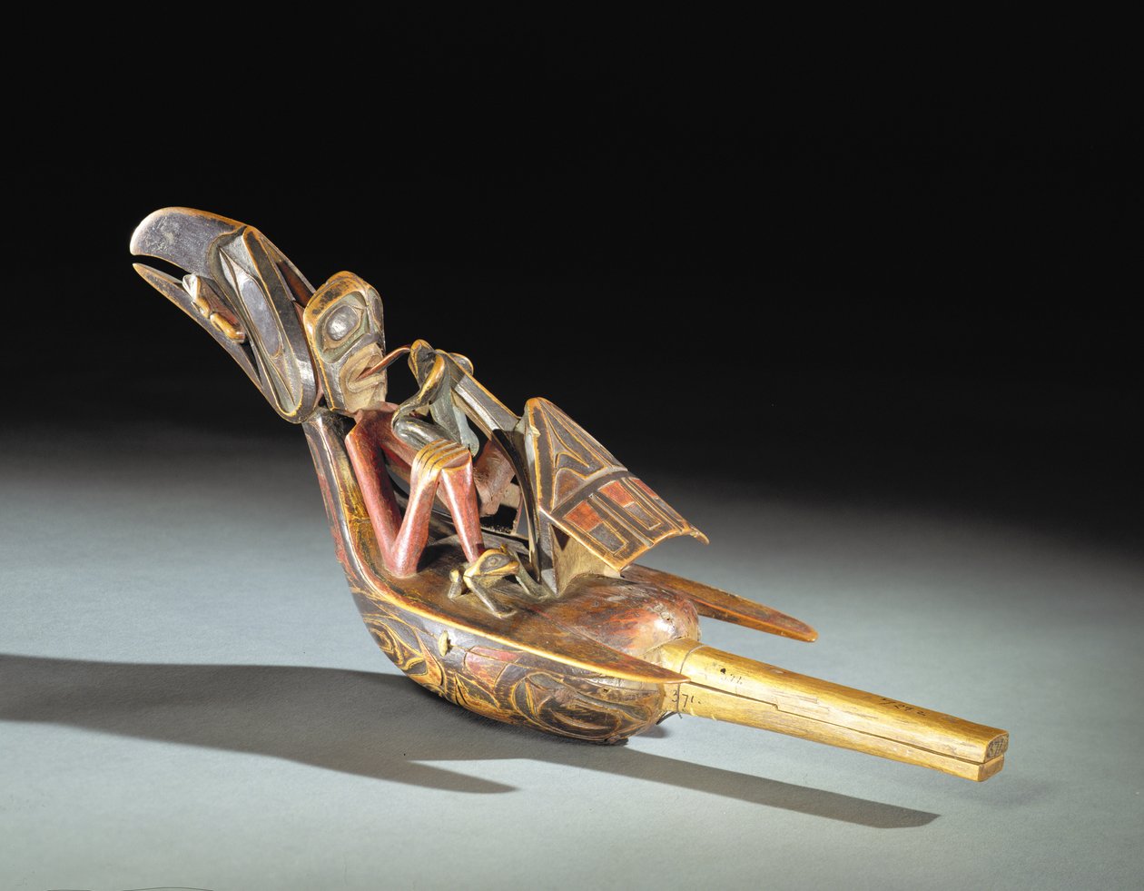 Hochet corbeau tsimshian - Canadian School