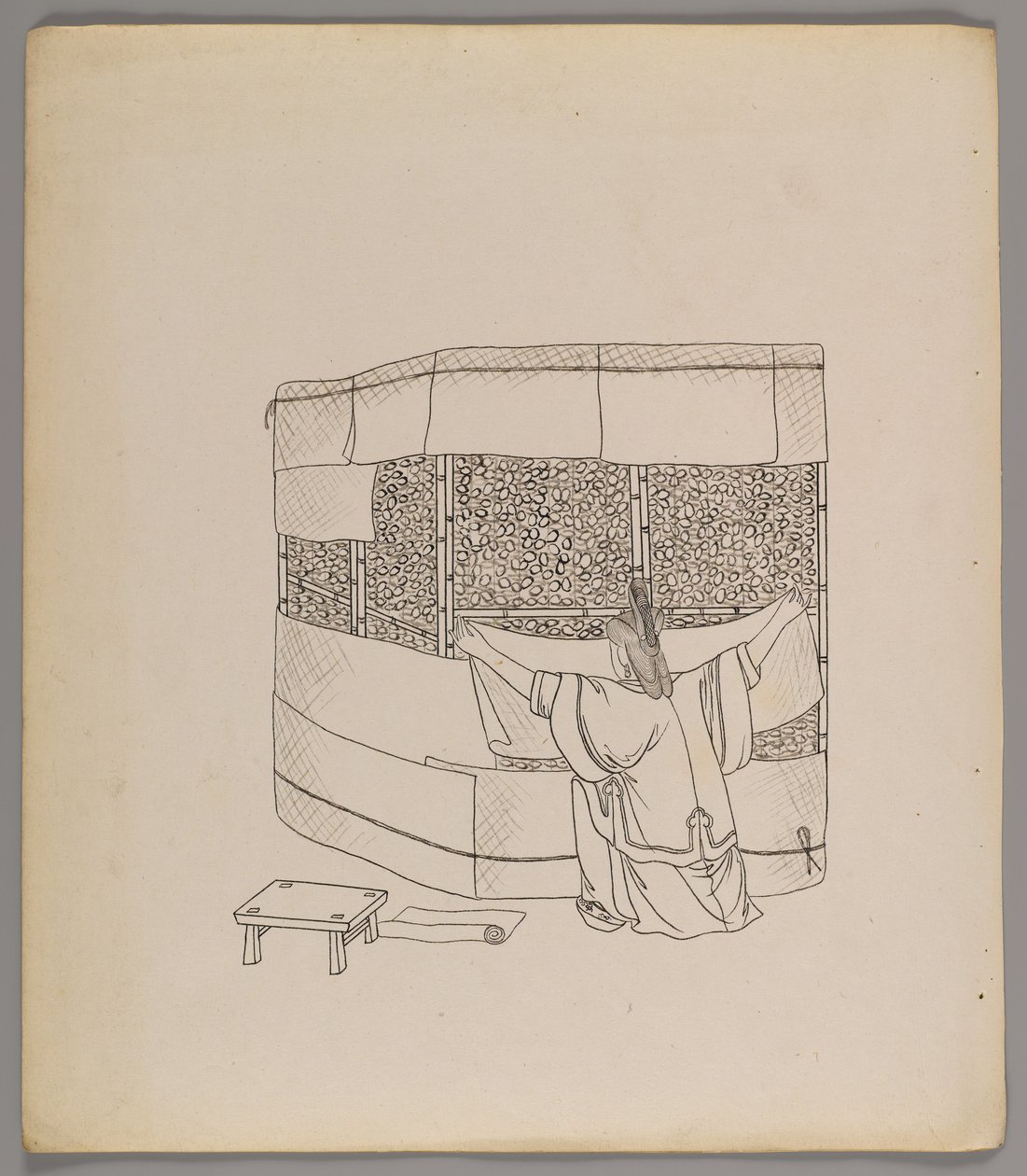 Album de feuilles séparées : Culture et production de la soie - Chinese School