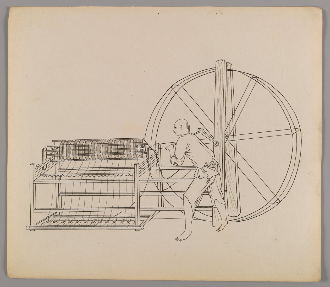 Album de feuilles séparées : Culture et production de la soie - Chinese School