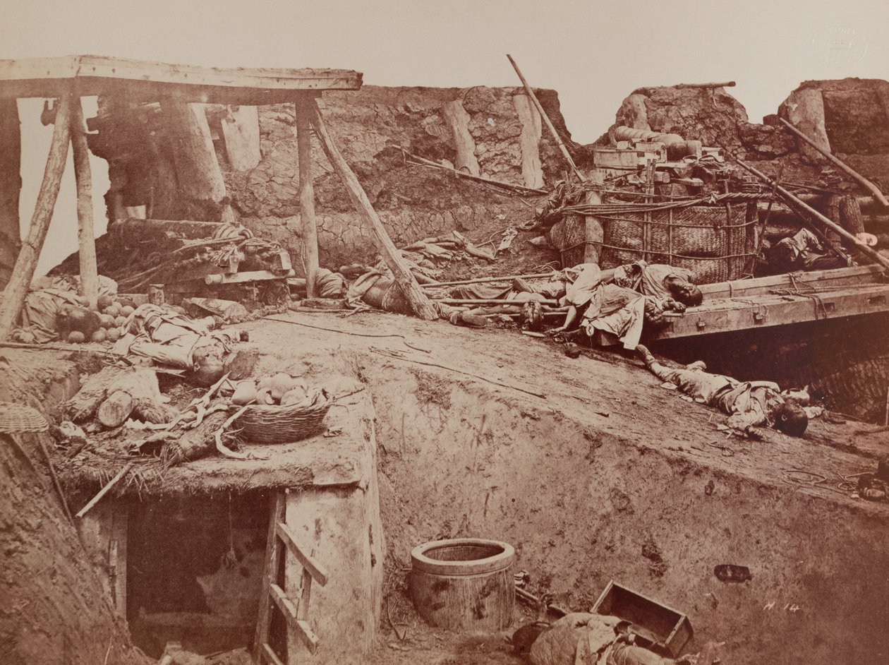 Un fort anglo-français après une bataille pendant la deuxième guerre de Chine, Pékin, 1860 - English Photographer
