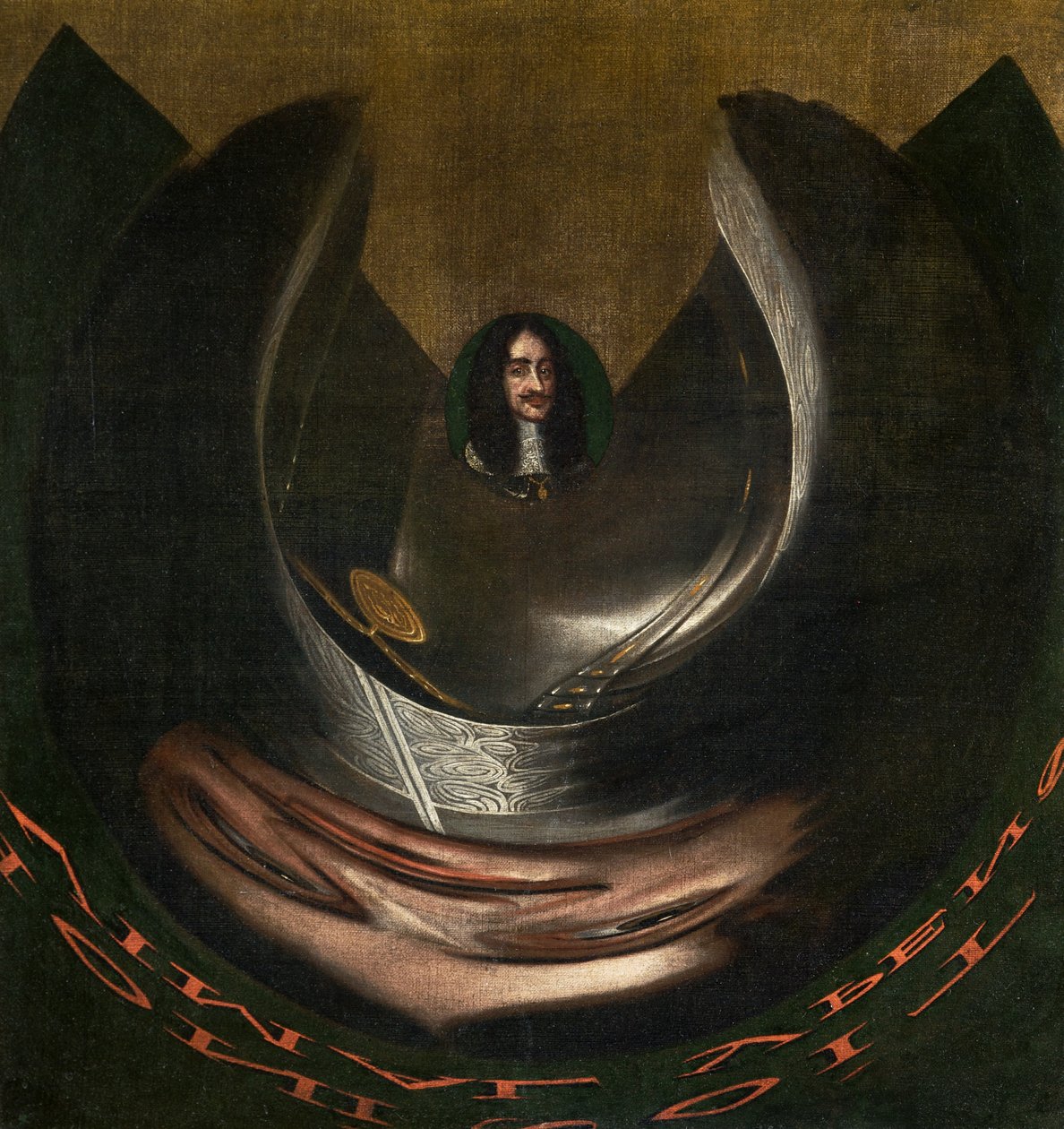 Portrait anamorphique de Charles II - English School