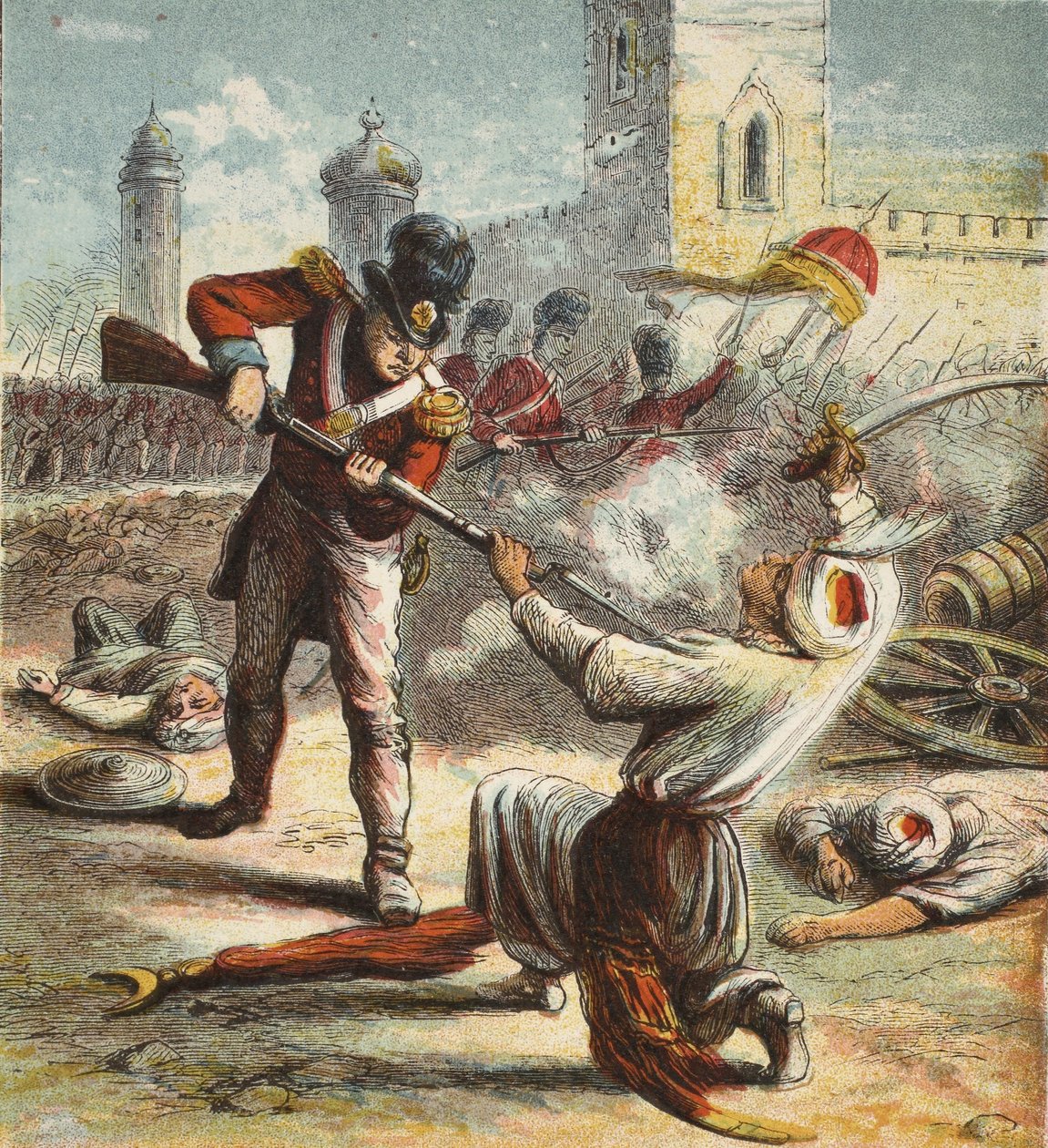 Capture de Seringapatam, pub. 1890 - English School