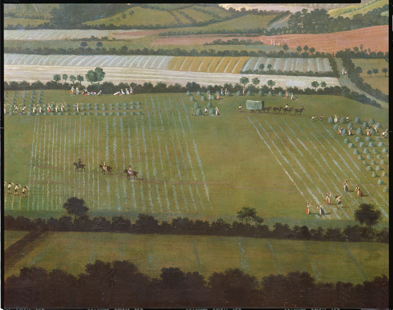 Campagne autour de Dixton Manor, vers 1725 (détail) - English School
