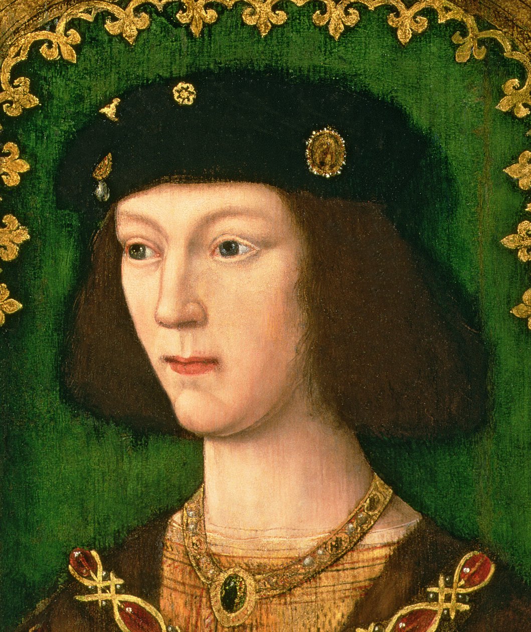 Portrait de Henri VIII (1491-1547), vers 1509 (détail) - English School