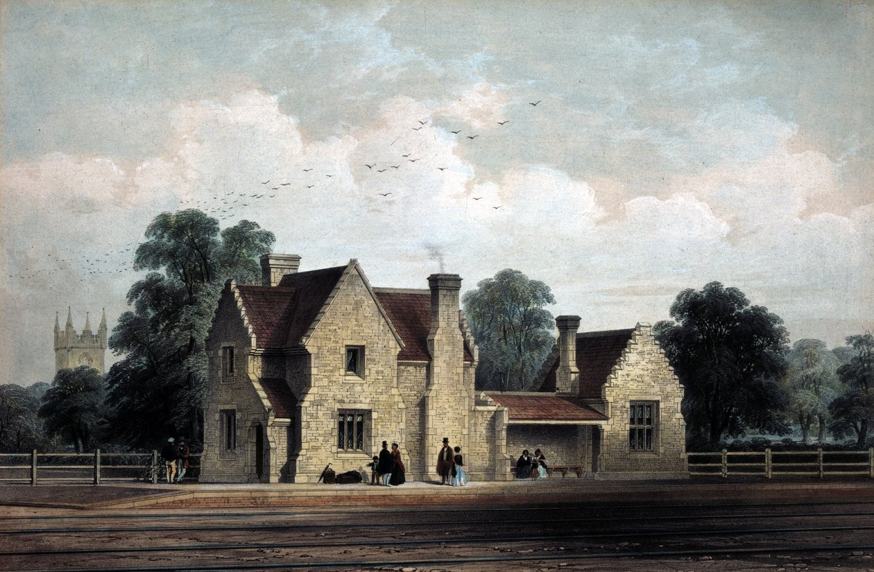 Gare de Shoreditch Great Eastern Metropolitan, 1864 - English School