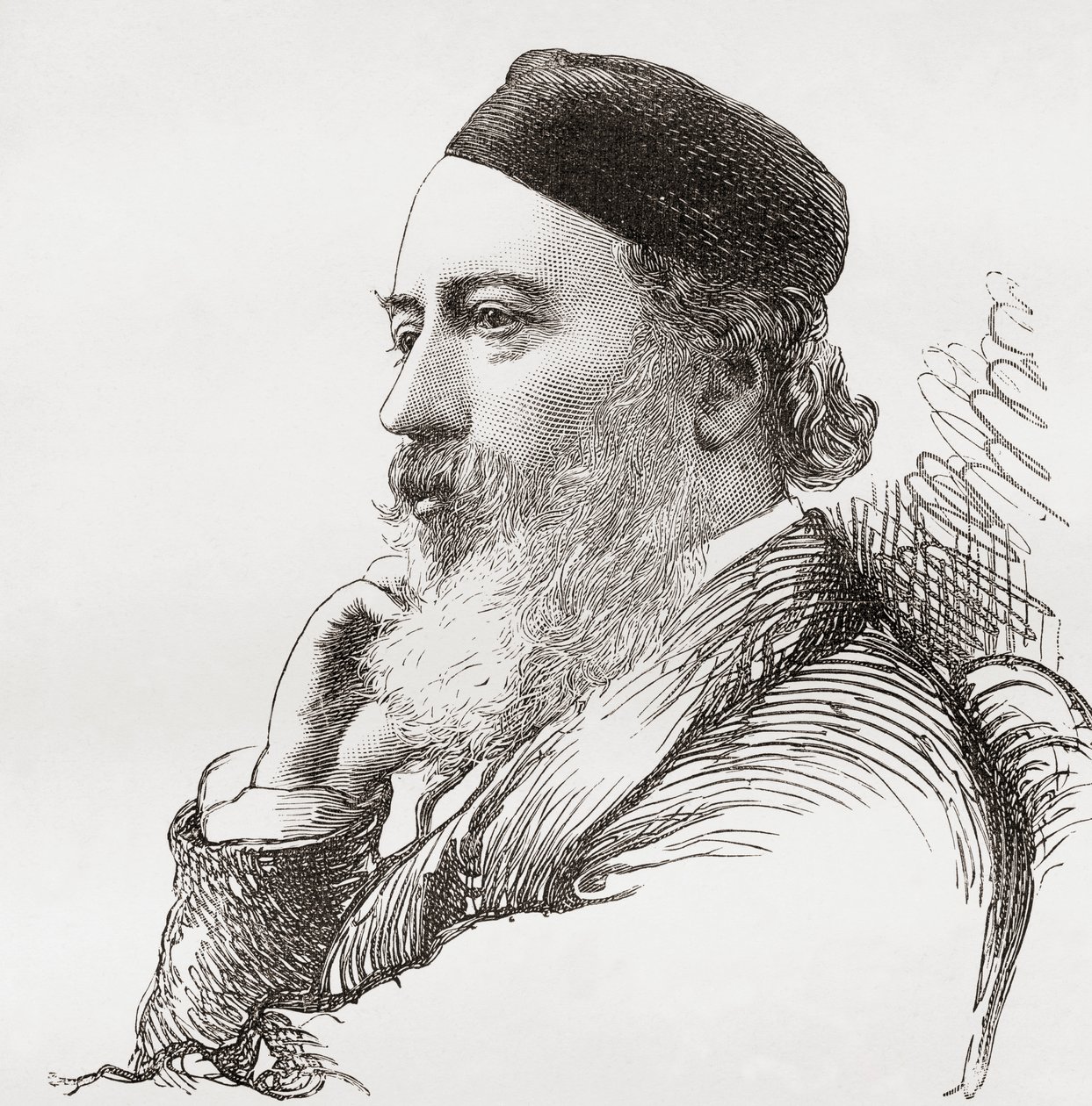 Sir John Gilbert, tiré de The Magazine of Art, publié en 1878 - English School